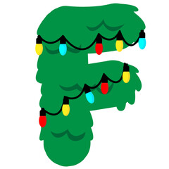 Festive Christmas Tree Alphabet