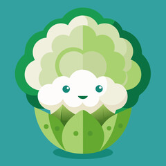 cartoon sheep with green leaf