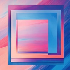 Pink and blue abstract background or pattern with empty mockup frame, creative design template with copyspace --profile 773ghdn.