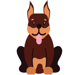 Fototapeta premium Dogs of Various Breeds and Colors