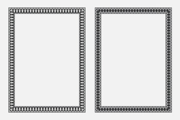 Autumn plant and leaf art frame set with elegant floral borders and text box elements for poster or card layout