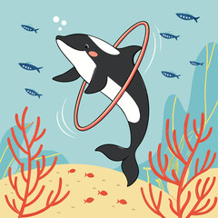 seamless pattern with fish