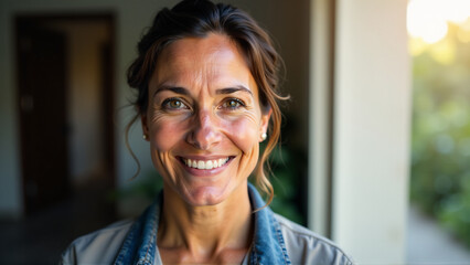 A portrait of a volunteer or a charity worker, with a dedicated and compassionate expression, highlighting the human element of charitable work.