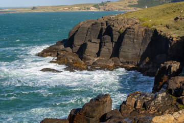 Scenic Coastal Cliffs and Waves