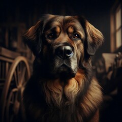 portrait of a golden retriever