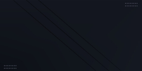 Dark deep black dynamic abstract vector background with straight lines. Modern creative halftone premium gradient.