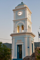 old clock tower, Poros, Greece