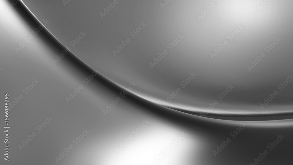 Poster silver gray wavy abstract background, 3d lines design, abstract minimal background for business pres