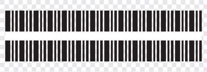 Vector long barcode illustration.