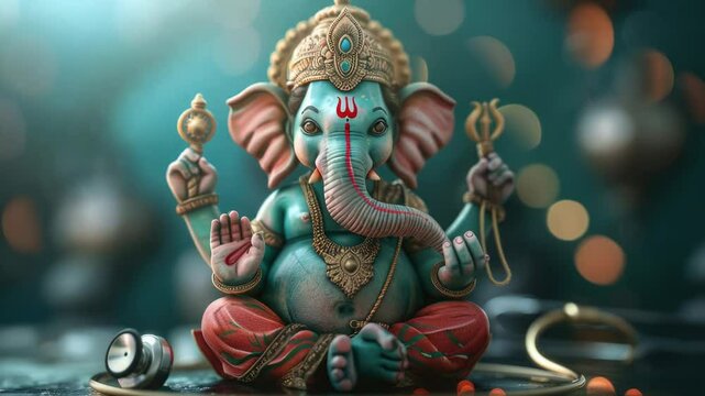 A sculpture of an elephant sitting on a table, perfect for decorative purposes or as a conversation starter