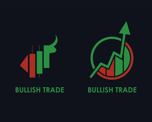 logo icon bullish for trading