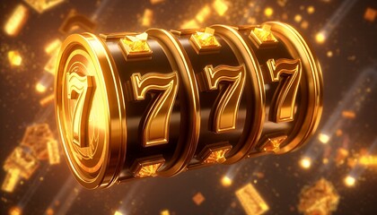3d slot machine with 777 in casino vibes
