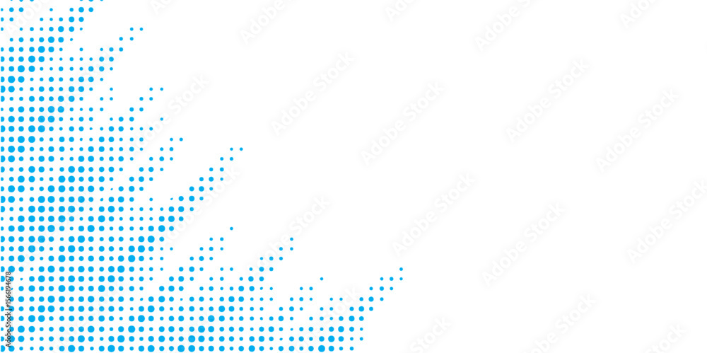 Poster futuristic blue halftone png with digital dot pattern and gradient texture.
