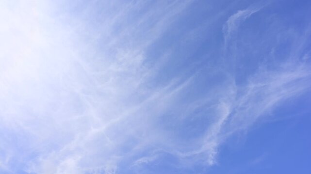 穏やかに流れていく美しい青空