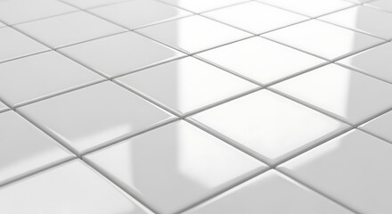 Clean White Tile Floor Texture