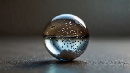 Crystal Ball with Bubbles