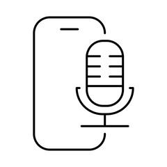 Smartphone Blue Line Editable Stroke Icon. Mobile Phone Functions, Settings, Technology, Apps, Security, Shopping, Mobile Wallet, Marketing, Promotion, Communication Vector Illustration