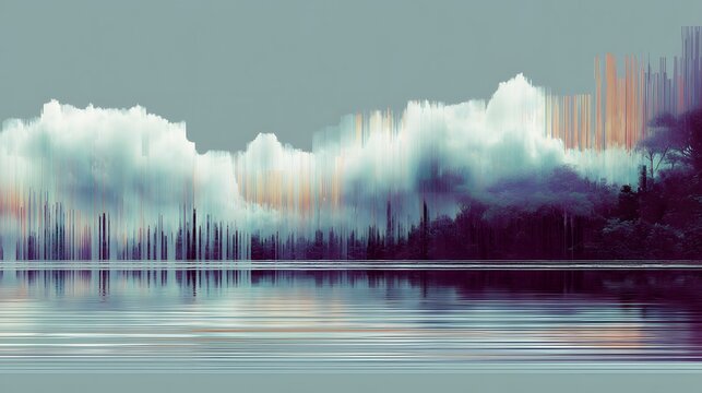 Digital glitches or corrupted files turned into art