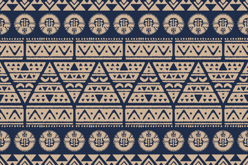 Tribal ethnic ikat flora fabric pattern. Ikat embroidery, Ethnic oriental background.African boho. Geometric motifs fabric. Aztec traditional textile design. Illustration for fabric, textiles