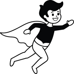 running boy vector illustration