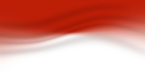 Vector background of Indonesian flag with waving fabric effect