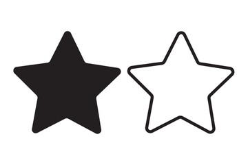 Star cookie shape. Vector cookie cutter design. Christmas star black illustration. Die cut, laser cutting. Shape for cutting.