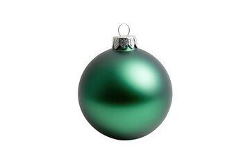 Emerald green christmas bauble ornament decoration holiday festive celebration isolated on transparent background
