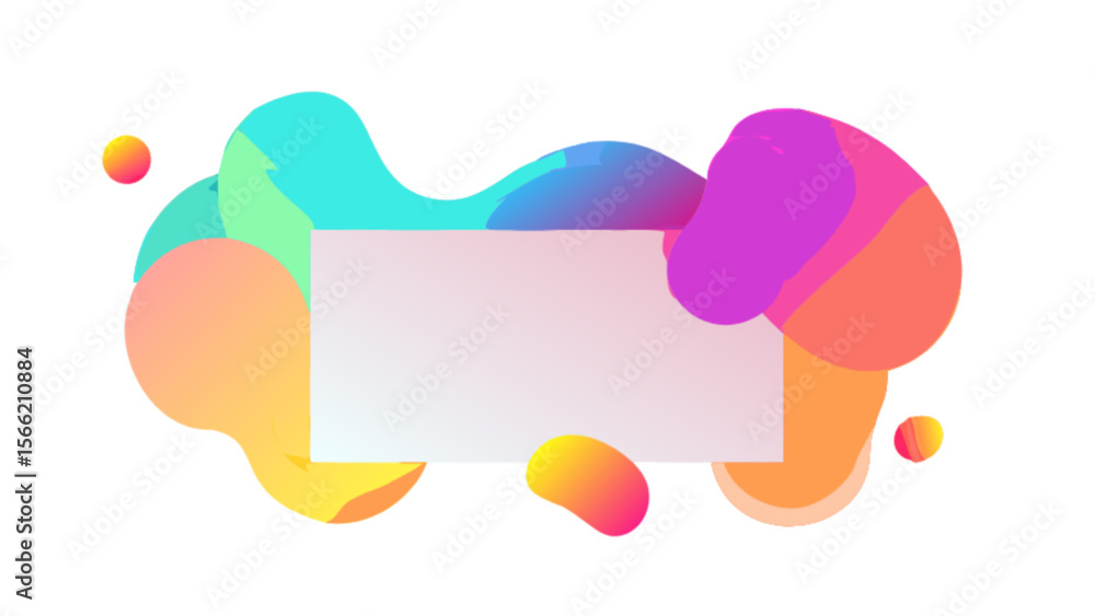 Aufkleber abstract colorful fluid shapes background vector design for modern digital art and creative graphic 