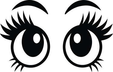 vector illustration of eyes