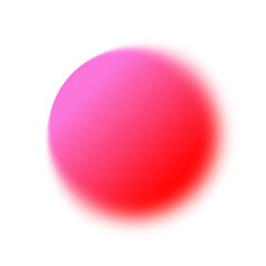 Blurred pink and red gradient circle illustration with noise and grainy texture