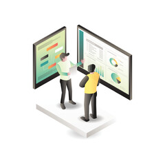 Team Collaboration for Business Growth and Data Presentation