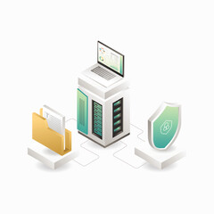 Secure Data Storage and Server Protection System