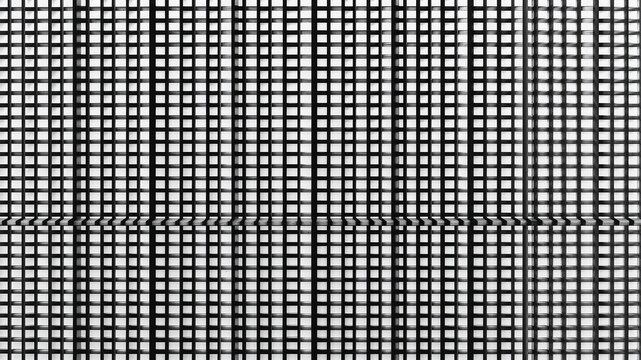 Repeating geometric square pattern creating modern architectural design