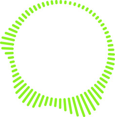 Circle Audio Wave Frame