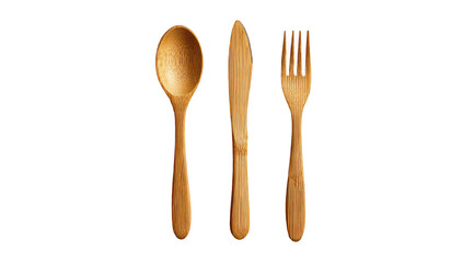 Wooden spoon, knife, and fork