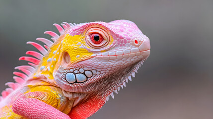 Fototapeta premium portrait of iguana