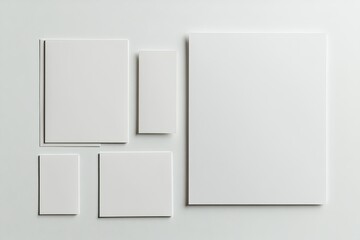 Clear Pixel Visual of Blank Stationery Elements