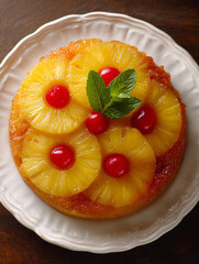 Pineapple cake looks delightful and incredibly delicious, perfect for dessert