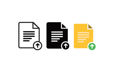 upload document with mark icon collection