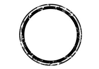 Intriguing Circular Abstract Design: Grunge Texture Element