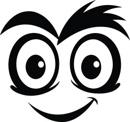 vector illustration of cartoon eyes