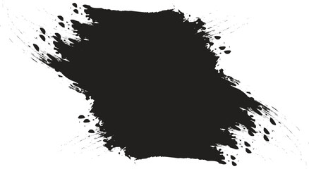 Black ink splat