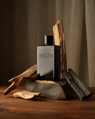 The overall style is minimalist, with a focus on natural elements and sophisticated colors