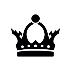 Majestic King Crown Icon Regal Symbol of Power and Royalty