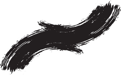 Black art brush