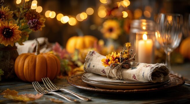 christmas table setting