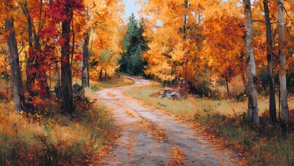 Obraz premium autumn in the forest