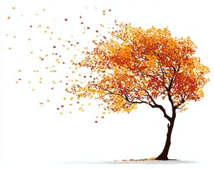 autumn tree vector