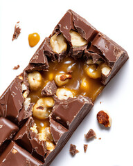 chocolate bar with nuts