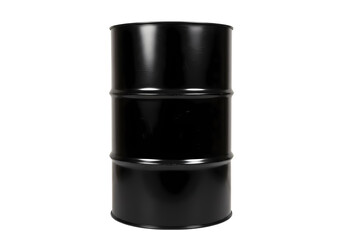 Black Metal Drum: Industrial Container, 55 Gallon Barrel, Oil Drum